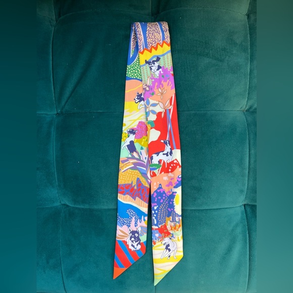 NWOT Hermès En Liberté ! Twilly in Jaune Vif / Bleu / Rouge - Picture 4 of 16